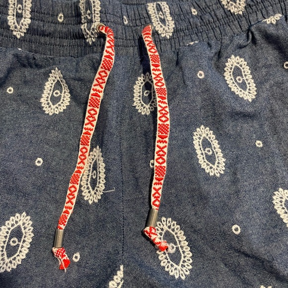 Anthropologie Blue Embroidered Women's Shorts - Picture 4 of 4